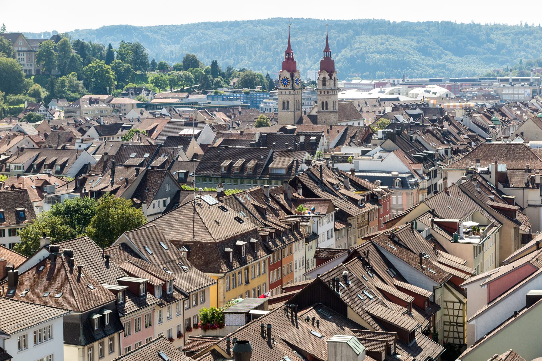 Blick auf die Winterthurer Altstadt